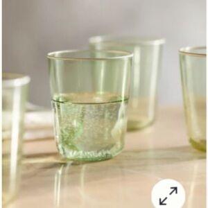 Anthropologie Glasses Set of Four NIB Handpainted